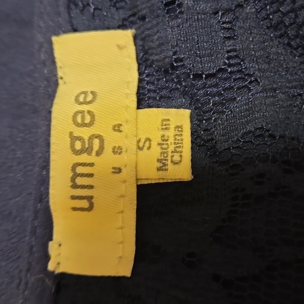 🌞☀️🌞Umgee Navy Lace Button-Front Tunic Size S - Picture 7 of 7